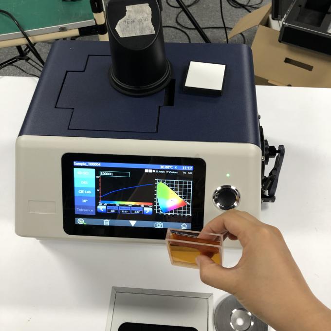 spectrophotometer 3nh YS6060 benchtop με το λογισμικό PC για τη μετάδοση και το συντελεστή ανάκλασης και την ελαφριά ομίχλη του χρωματισμένου γυαλιού