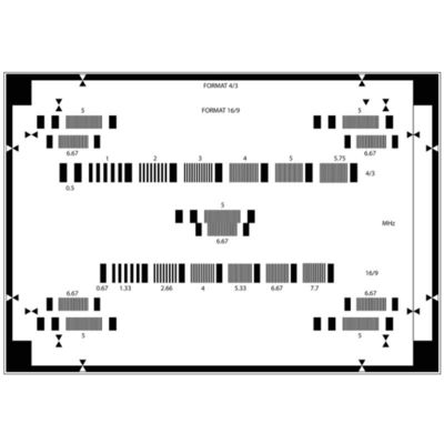 TILO Transmissive 14 Grid Test Chart Sineimage YE0183
